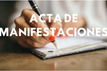 Acta de Manifestaciones